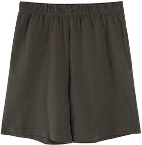 img 2 attached to 🩳 UNACOO Unisex 2 Pack Cotton Shorts: Comfortable Boys' Clothing and Summer Shorts