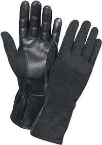 img 1 attached to Rothco Flight Gloves Olive Black