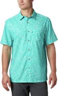 columbia men's super slack tide performance shirt logo