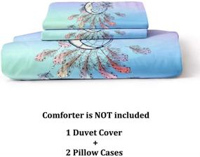 img 1 attached to Colorful Bohemian Comfortable Breathable Comforter