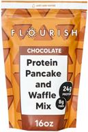 flourish chocolate protein fortified superfood logo