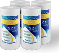 🌊 high-efficiency 5 micron sediment replacement water filters - compatible with rfc-bbsa, w15-pr, wfhd13001b, gxwh35f, gxwh30c, hf45-10blbk10pr, and ap817 - 4 pack, 10-inch filters logo