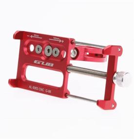 img 3 attached to 🚲 GUB Mountian Bike Phone Mount - Universal Aluminum Alloy Holder for Bike/Motorbike - Red