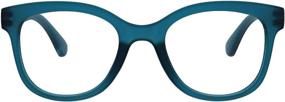 img 2 attached to Peepers Collection: Women's Brocade Square Blue Light Blocking Reading Glasses by Peeperspecs