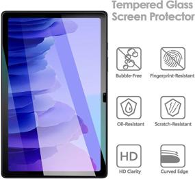 img 1 attached to 📱 Cnarery 10.4 inch Samsung Galaxy Tab A7 Screen Protector [2 Pack] - Tempered Glass, S Pen Compatible, Anti-Scratch, High Definition, Bubble Free