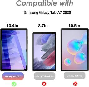 img 3 attached to 📱 Cnarery 10.4 inch Samsung Galaxy Tab A7 Screen Protector [2 Pack] - Tempered Glass, S Pen Compatible, Anti-Scratch, High Definition, Bubble Free
