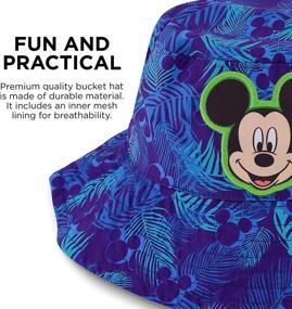 img 2 attached to 🎩 Disney Bucket Mouse Toddler Baseball Baby Sunhat: Essential Boys' Accessories for Sun Protection