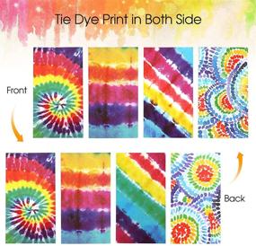 img 1 attached to 🎁 12-Piece Tie Dye Gift Paper Bags – Colorful Party Favor Bags for Birthdays, Baby Showers, Restaurants, and Store Owners