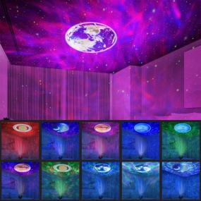 img 3 attached to 🌌 AilyParty Galaxy Projector Star Projector: Ocean Wave Night Light with Remote & Bluetooth Speaker - Perfect Bedroom/Baby/Kids Ceiling Starlight Projector!