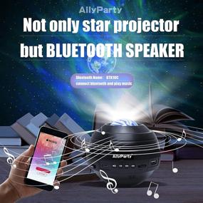 img 1 attached to 🌌 AilyParty Galaxy Projector Star Projector: Ocean Wave Night Light with Remote & Bluetooth Speaker - Perfect Bedroom/Baby/Kids Ceiling Starlight Projector!