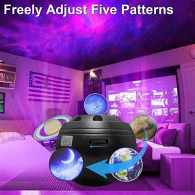 img 2 attached to 🌌 AilyParty Galaxy Projector Star Projector: Ocean Wave Night Light with Remote & Bluetooth Speaker - Perfect Bedroom/Baby/Kids Ceiling Starlight Projector!