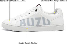 img 2 attached to 👟 BUZU Fashion Men's Lightweight Breathable Sneakers - Trendy Fashion Sneakers for Men