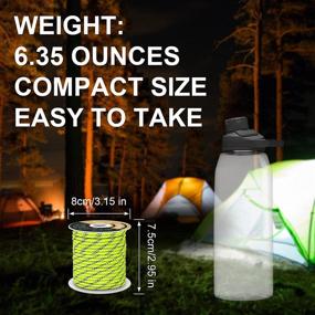 img 1 attached to 🏕️ Balit Reflective 550 Paracord 4mm Tent Rope - 65ft Nylon Guylines Spool: Windproof, Camping, Outdoor, Hiking, Lanyard, Bracelets, Emergency