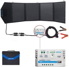 img 4 attached to 🔌 ACOPOWER 12V 50W Solar Charger: Waterproof Foldable Camping Panel Kit with USB Ports & 5A Charge Controller