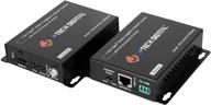 j-tech digital 4k hdbaset hdmi extender: ultra hd over cat5e/6 ethernet до 230 футов, поддержка hdmi 2.0 hdcp 2.2/1.4, rs232, двунаправленный ик и poc включены логотип