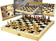 🎲 foldable checkers and backgammon toy set logo
