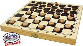 img 1 attached to 🎲 Foldable Checkers and Backgammon Toy Set