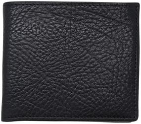 img 4 attached to Cognac Genuine Leather Bifold Wallet for Men – Stylish Wallets, Card Cases & Money Organizers