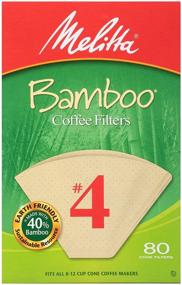 img 4 attached to ☕ 80 Count Melitta #4 Cone Coffee Filters - Bamboo Material for Enhanced SEO