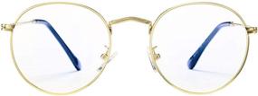 img 3 attached to 👓 Pro Acme Retro Round Blue Light Blocking Glasses: The Ultimate Solution for Women and Men to Combat Eye Strain and Headaches, Enhance Sleep Quality