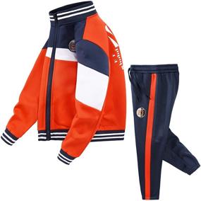 img 2 attached to Tracksuits Sweatsuit Clothing Activewear JW 114 7 8Y Boys' Clothing in Active