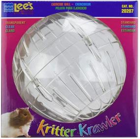 img 3 attached to 🐹 Lee's Kritter Krawler Clear Exercise Ball – Standard Size (7-Inch)