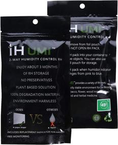 img 3 attached to 🌼 IHUMI 49% Humidity Packs: Optimal 2-Way Control for Flowers, Wood Instruments - 10 Pack (4 Gram)