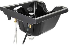 img 1 attached to 💇 Premium Happybuy Black Shampoo Bowl: High-Quality ABS Plastic Spa Sink for Professional Hair Stylists