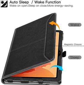 img 1 attached to ZtotopCase Premium Leather Folio Stand Case with Auto Sleep/Wake for Samsung Galaxy Tab A7 10.4 2020 - Black