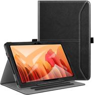 чехол ztotopcase premium leather folio stand с автоматическим сном/пробуждением для samsung galaxy tab a7 10.4 2020 - чёрный. логотип