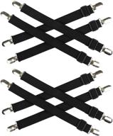 🛏️ ayniff adjustable bed sheet straps - 8 pack elastic suspenders for securing and keeping your bed sheets neat and in place logo