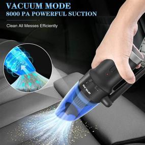 img 1 attached to 💨 Cordless Air Duster & Vacuum 2-in-1: Powerful 60000RPM Motor, Perfect for Computer & Electronics Cleaning, Portable Handheld Design