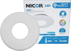 img 4 attached to 💡 NICOR Lighting 5 25 Inch Downlight DLF 10 120 2K WH: Efficient and Versatile Lighting Solution for any Space