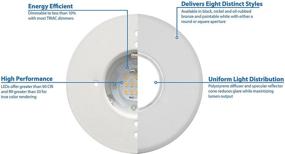 img 3 attached to 💡 NICOR Lighting 5 25 Inch Downlight DLF 10 120 2K WH: Efficient and Versatile Lighting Solution for any Space