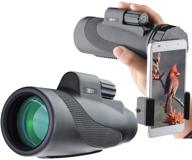 🔭 gosky titan 12x50 high power prism monocular with smartphone holder – waterproof, fog-proof, shockproof scope for bird watching, hunting, camping, and traveling logo