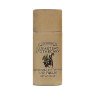 🍓 farmstead apothecary boysenberry vanilla lip balm: 100% natural with organic beeswax, shea butter & coconut oil (0.2oz) logo