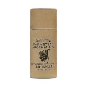 img 4 attached to 🍓 Farmstead Apothecary Boysenberry Vanilla Lip Balm: 100% Natural with Organic Beeswax, Shea Butter & Coconut Oil (0.2oz)