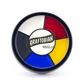img 1 attached to 🤡 Graftobian Professional Clown Makeup Wheel: 1 Ounce of Perfectly Pigmented Perfection!