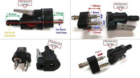 img 3 attached to 🚤 OMC Boat Motor Male Adaptor Fuel Connector 0438793 5/16&#34; for Johnson Evinrude Outboard Engine Fuel Fitting