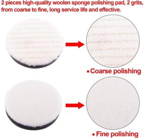 img 2 attached to 🚗 SIQUK 38-Piece Car Polishing Pad Kit: 3 Inch Buffing Pads, Foam Polish Pads & Drill Attachment