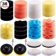 🚗 siquk 38-piece car polishing pad kit: 3 inch buffing pads, foam polish pads & drill attachment logo