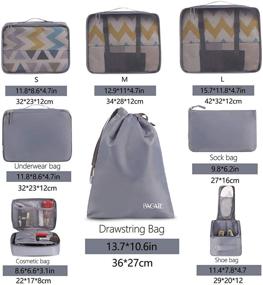 img 3 attached to Efficient, Multifunctional Travel Solutions: BAGAIL Lightweight Packing Organizers & Toiletry Accessories