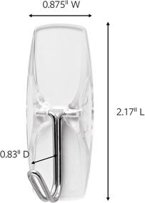 img 2 attached to Efficiently Organize Damage-Free with Command Medium Wire Toggle Hook Value Pack - 6 Clear Hooks