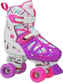 img 1 attached to Pacer XT70: Premium Adjustable Sizing Children's Quad Roller Skates