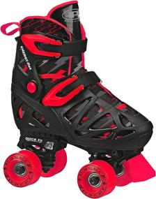 img 2 attached to Pacer XT70: Premium Adjustable Sizing Children's Quad Roller Skates