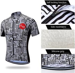 img 1 attached to 🚴 Road Bike Cycling Jerseys Set for Men - Short Sleeve Cycling Kits with Bib Shorts and 3D Padded