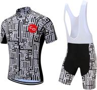 🚴 road bike cycling jerseys set for men - short sleeve cycling kits with bib shorts and 3d padded logo