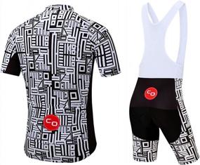 img 3 attached to 🚴 Road Bike Cycling Jerseys Set for Men - Short Sleeve Cycling Kits with Bib Shorts and 3D Padded