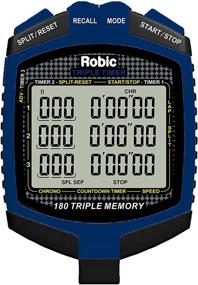 img 1 attached to ⏱️ Robic Double Triple Timer in Blue and Black