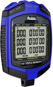 img 4 attached to ⏱️ Robic Double Triple Timer in Blue and Black